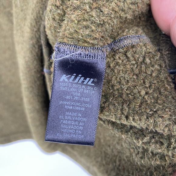 Kuhl Interceptor 1/4 Zip Mock Neck Pullover Green Fleece Men's Size XL - Picture 8 of 9